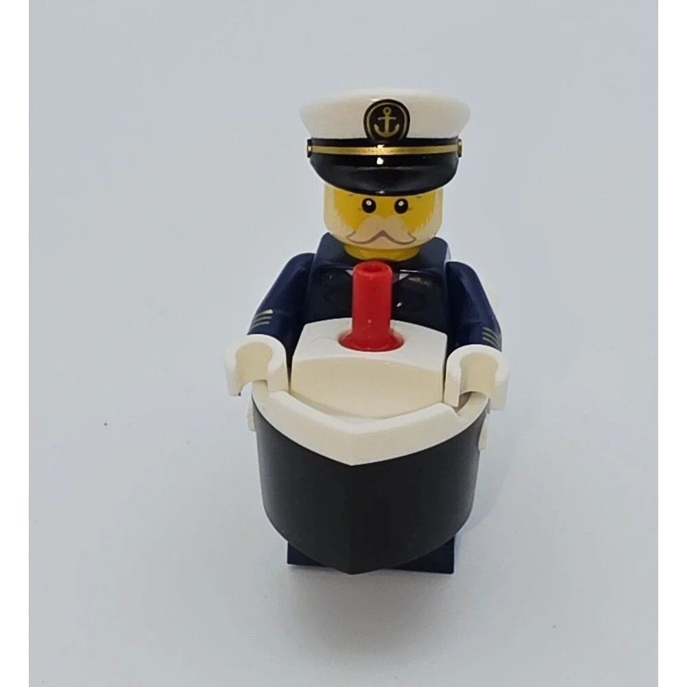 LEGO Series 23 Ferry Captain Minifigure 71034 CMF Boat & Baseplate New Complete
